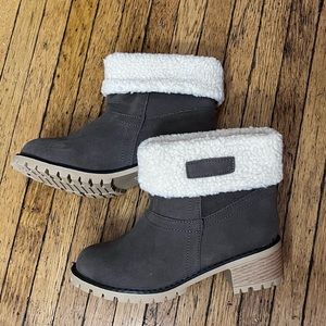 Chunky Heel Snow Boots